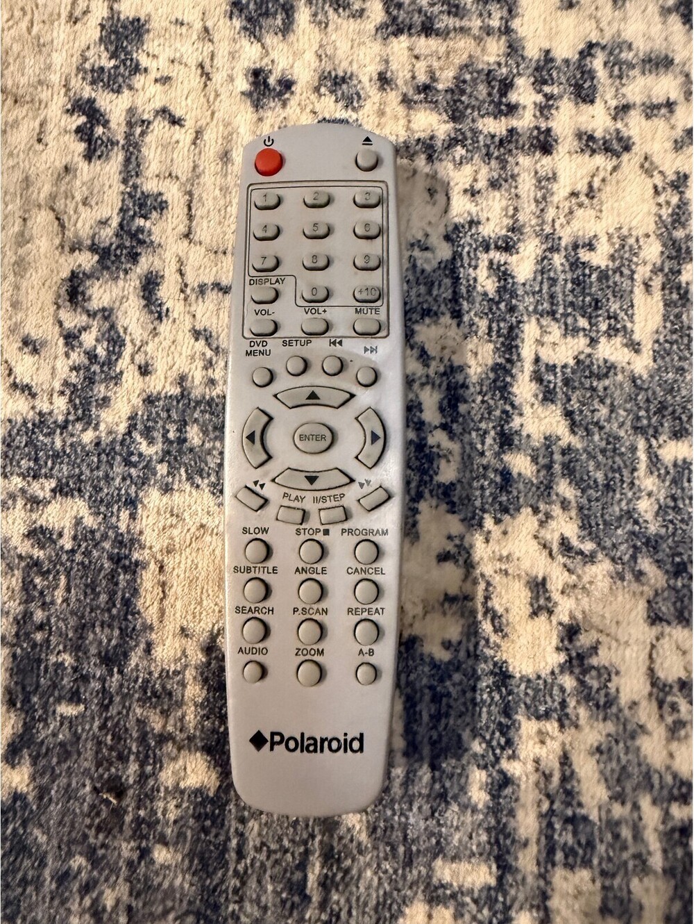 Polaroid DVD Player Remote Control Gray White OEM